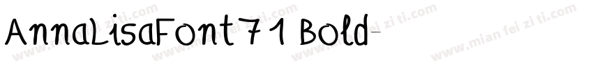 AnnaLisaFont71 Bold字体转换